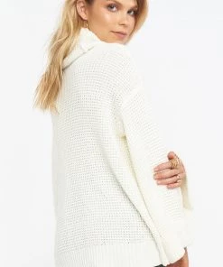 Show Me Your Mumu New Mu Hicks Sweater ~ Cream Waffle Knit