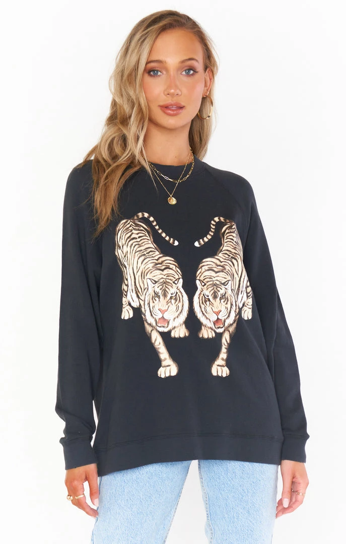 Show Me Your Mumu Simon Pullover ~ Dancing Tiger Graphic New Mu 3 Show Me Your Mumu Simon Pullover ~ Dancing Tiger Graphic New Mu