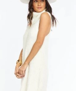 Show Me Your Mumu Fauna Dress ~ Fuzzy Cream Knit New Mu