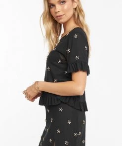 Show Me Your Mumu Jeri Top ~ Flashy Flowers