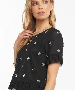 Show Me Your Mumu Jeri Top ~ Flashy Flowers