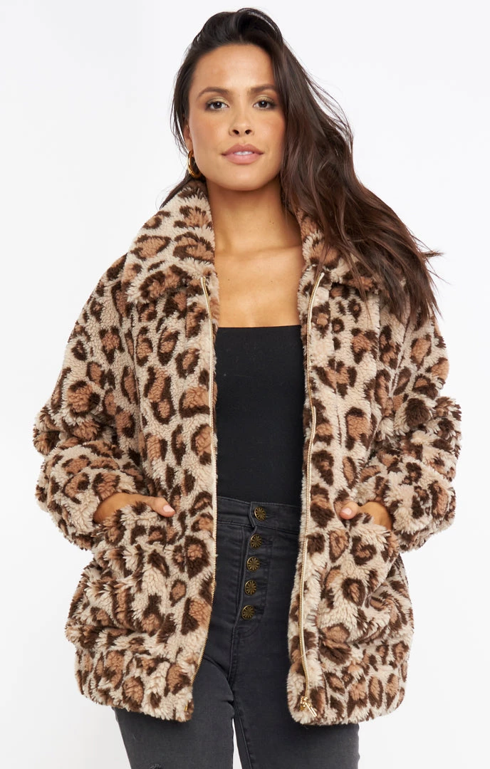 Show Me Your Mumu Cordelia Jacket ~ Leopard Faux Fleece 4 Show Me Your Mumu Cordelia Jacket ~ Leopard Faux Fleece
