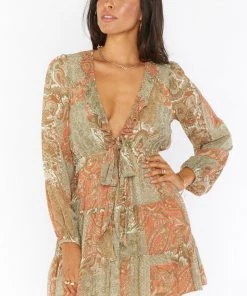 Show Me Your Mumu New Mu Addy Tie Dress ~ Paisley Dream