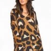 Show Me Your Mumu Maternity Hug Me Sweater ~ Cognac Wildcat Knit