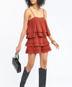 Show Me Your Mumu Aiden Mini Skirt ~ Burnt Sienna Bottoms