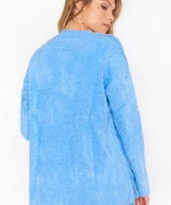 Show Me Your Mumu Cozy Forever Sweater ~ Bright Blue Knit