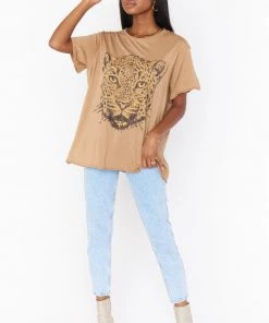 Show Me Your Mumu Airport Tee ~ Leopard Head Graphic New Mu