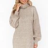 Show Me Your Mumu New Mu Chester Sweater Dress ~ Oatmeal Knit