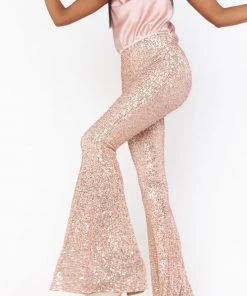 Show Me Your Mumu Flash Pants ~ Rose Gold Sequins