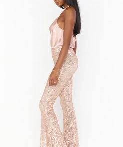 Show Me Your Mumu Flash Pants ~ Rose Gold Sequins