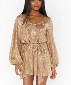 Show Me Your Mumu New Mu Liv Mini Dress ~ Tan Confetti