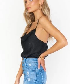 Show Me Your Mumu New Mu Diane Bodysuit ~ Black Cheetah