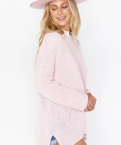 Show Me Your Mumu New Mu Anya Sweater ~ Blush Pink Knit