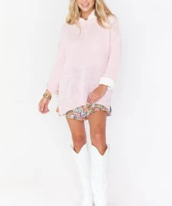 Show Me Your Mumu New Mu Anya Sweater ~ Blush Pink Knit