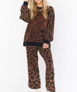 Show Me Your Mumu New Mu Samson Lounge Pants ~ Leopard Knit 12 Show Me Your Mumu New Mu Samson Lounge Pants ~ Leopard Knit