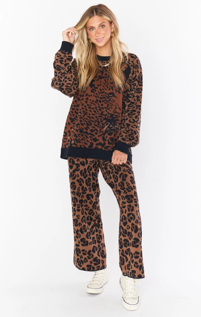 Show Me Your Mumu New Mu Samson Lounge Pants ~ Leopard Knit 7 Show Me Your Mumu New Mu Samson Lounge Pants ~ Leopard Knit