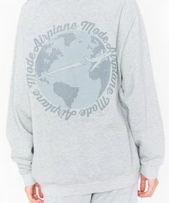 Show Me Your Mumu Boyfriend Sweatshirt ~ Airplane Mode Graphic New Mu