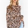 Show Me Your Mumu New Mu Bonfire Sweater ~ Pink Animul Knit