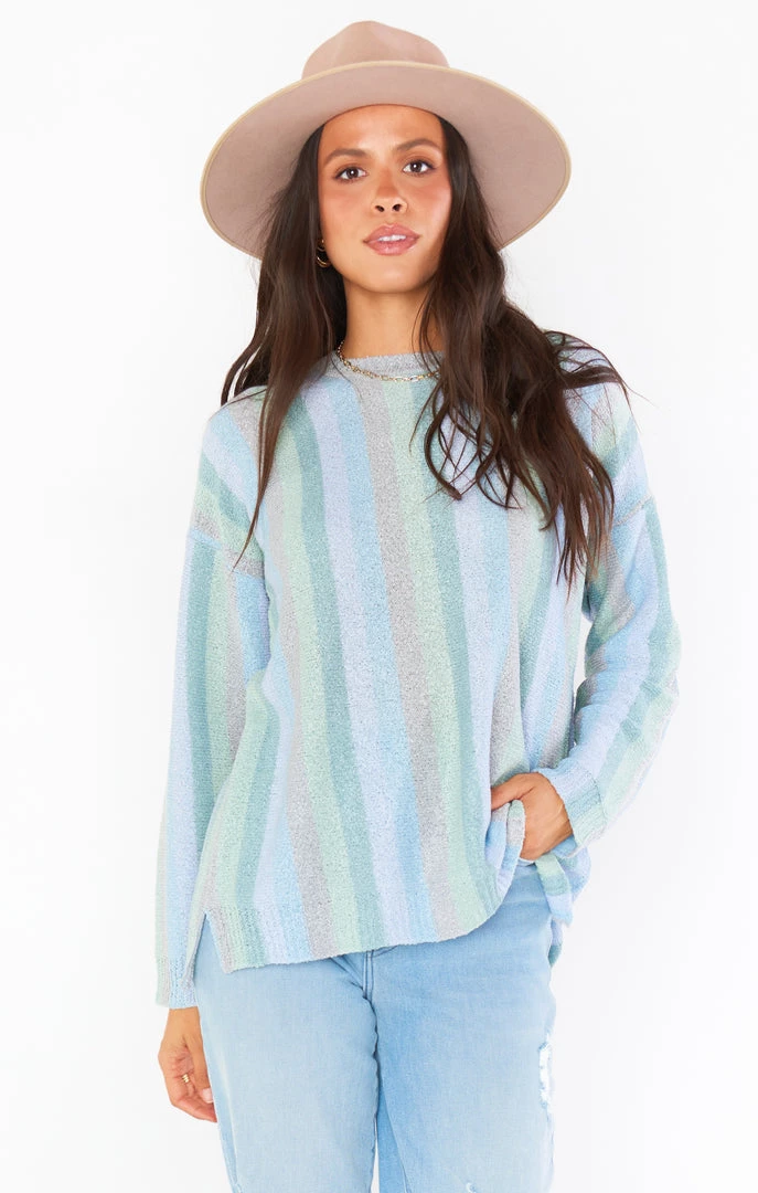 Show Me Your Mumu New Mu Atlas Sweater ~ True Blue Stripe 4 Show Me Your Mumu New Mu Atlas Sweater ~ True Blue Stripe