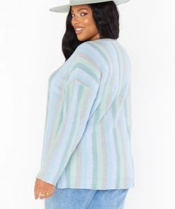 Show Me Your Mumu New Mu Atlas Sweater ~ True Blue Stripe 14 Show Me Your Mumu New Mu Atlas Sweater ~ True Blue Stripe