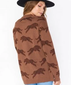 Show Me Your Mumu Gilligan Sweater ~ Jumping Cheetah Knit New Mu