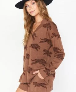 Show Me Your Mumu Boardwalk Shorts ~ Jumping Cheetah Knit