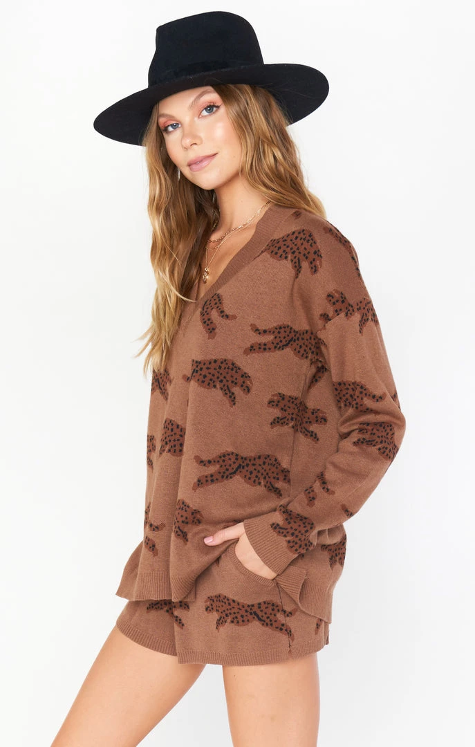 Show Me Your Mumu Boardwalk Shorts ~ Jumping Cheetah Knit 4 Show Me Your Mumu Boardwalk Shorts ~ Jumping Cheetah Knit