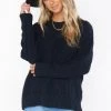 Show Me Your Mumu Day To Day Sweater ~ Black Cable Knit 1 Show Me Your Mumu Day To Day Sweater ~ Black Cable Knit