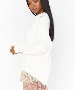Show Me Your Mumu New Mu Day To Day Sweater ~ Cream Cable Knit 9 Show Me Your Mumu New Mu Day To Day Sweater ~ Cream Cable Knit