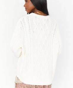 Show Me Your Mumu New Mu Day To Day Sweater ~ Cream Cable Knit 10 Show Me Your Mumu New Mu Day To Day Sweater ~ Cream Cable Knit