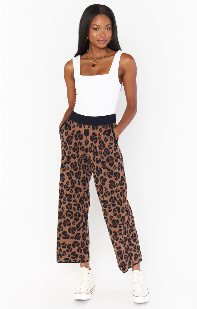 Show Me Your Mumu New Mu Samson Lounge Pants ~ Leopard Knit 4 Show Me Your Mumu New Mu Samson Lounge Pants ~ Leopard Knit