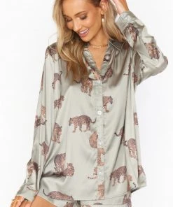 Show Me Your Mumu Early Riser PJ Set ~ Feline Fine Silky 15 Show Me Your Mumu Early Riser PJ Set ~ Feline Fine Silky