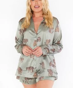 Show Me Your Mumu Early Riser PJ Set ~ Feline Fine Silky 14 Show Me Your Mumu Early Riser PJ Set ~ Feline Fine Silky