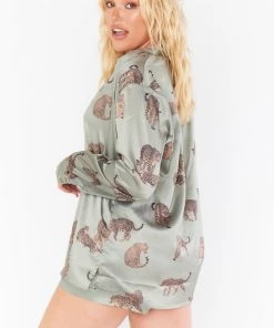 Show Me Your Mumu Early Riser PJ Set ~ Feline Fine Silky 16 Show Me Your Mumu Early Riser PJ Set ~ Feline Fine Silky
