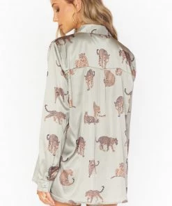 Show Me Your Mumu Early Riser PJ Set ~ Feline Fine Silky 19 Show Me Your Mumu Early Riser PJ Set ~ Feline Fine Silky