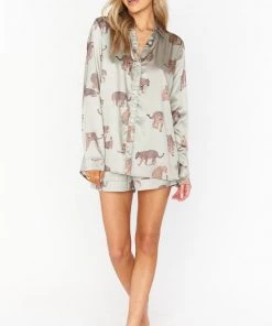 Show Me Your Mumu Early Riser PJ Set ~ Feline Fine Silky 21 Show Me Your Mumu Early Riser PJ Set ~ Feline Fine Silky