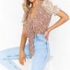 Show Me Your Mumu New Mu Kimmy Tie Top ~ Floral Print Mix 2 Show Me Your Mumu New Mu Kimmy Tie Top ~ Floral Print Mix