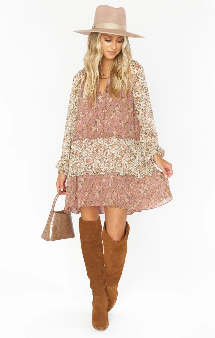 Show Me Your Mumu New Mu Birdie Mini Dress ~ Floral Print Mix 6 Show Me Your Mumu New Mu Birdie Mini Dress ~ Floral Print Mix