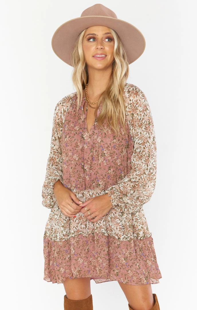 Show Me Your Mumu New Mu Birdie Mini Dress ~ Floral Print Mix 3 Show Me Your Mumu New Mu Birdie Mini Dress ~ Floral Print Mix