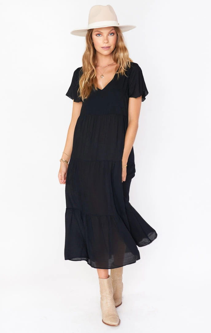 Show Me Your Mumu Cia Midi Dress ~ Black New Mu 3 Show Me Your Mumu Cia Midi Dress ~ Black New Mu
