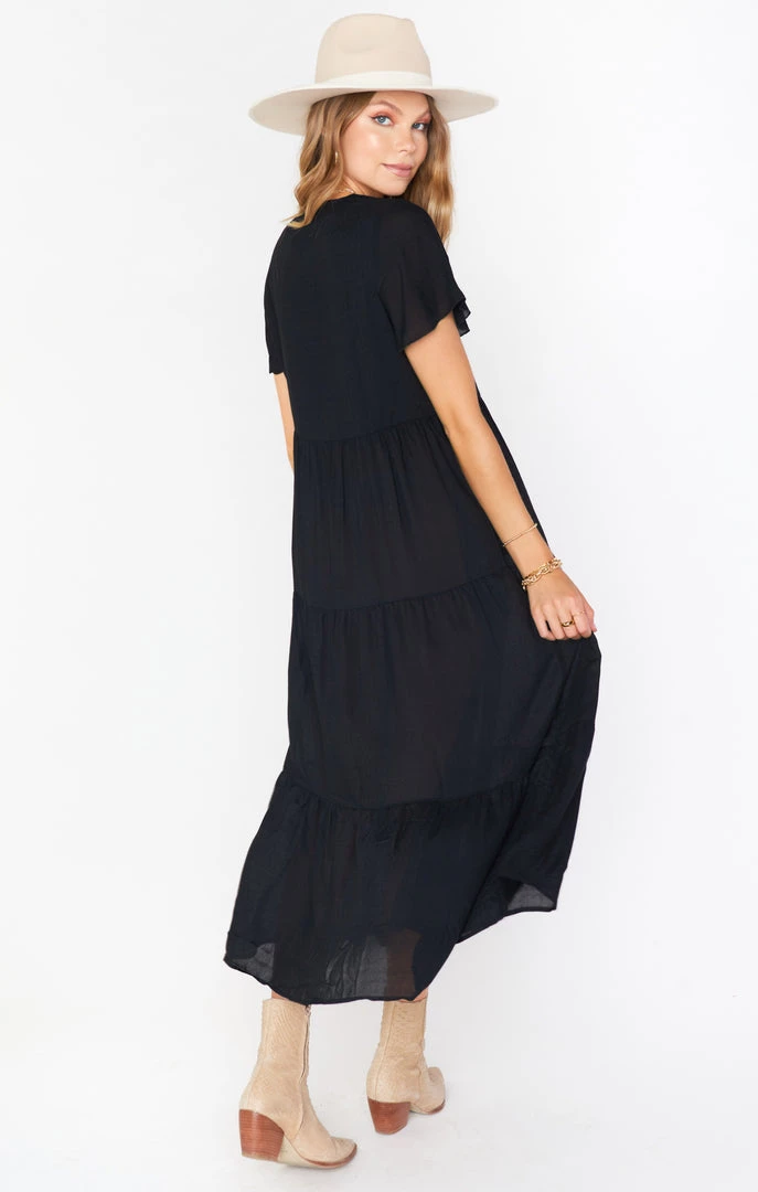 Show Me Your Mumu Cia Midi Dress ~ Black New Mu 5 Show Me Your Mumu Cia Midi Dress ~ Black New Mu