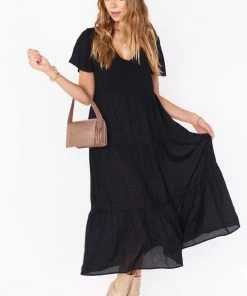 Show Me Your Mumu Cia Midi Dress ~ Black New Mu 9 Show Me Your Mumu Cia Midi Dress ~ Black New Mu