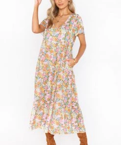 Show Me Your Mumu Cia Midi Dress ~ Wild Flora