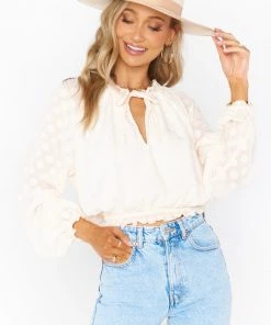 Show Me Your Mumu Margo Top ~ White Dot New Mu