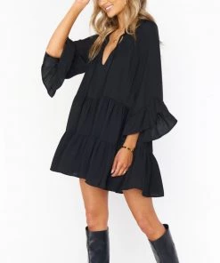 Show Me Your Mumu Viola Mini Dress ~ Black New Mu