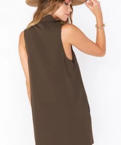 Show Me Your Mumu New Mu Vicki Shirt Dress ~ Olive