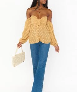 Show Me Your Mumu Nita Top ~ Gold Dot New Mu