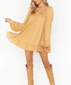 Show Me Your Mumu Briar Mini Dress ~ Gold Dot New Mu 9 Show Me Your Mumu Briar Mini Dress ~ Gold Dot New Mu