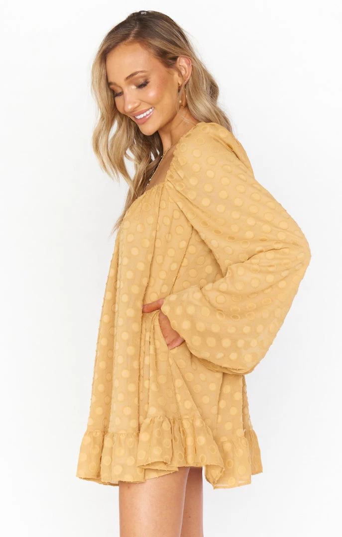 Show Me Your Mumu Briar Mini Dress ~ Gold Dot New Mu 5 Show Me Your Mumu Briar Mini Dress ~ Gold Dot New Mu