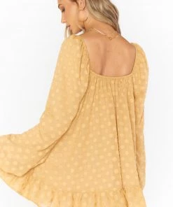 Show Me Your Mumu Briar Mini Dress ~ Gold Dot New Mu 11 Show Me Your Mumu Briar Mini Dress ~ Gold Dot New Mu